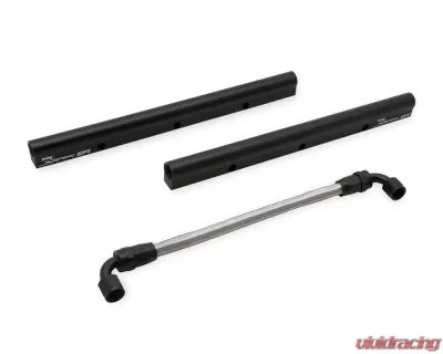 Sniper EFI Fabricated Intake Manifold Dual Plenum 102mm GM LS1/2/6, and Fuel Rail Kit Black - 820242
