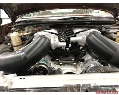 Sniper EFI Fabricated Intake Manifold Dual Plenum 102mm GM LS1/2/6, and Fuel Rail Kit Black - 820242