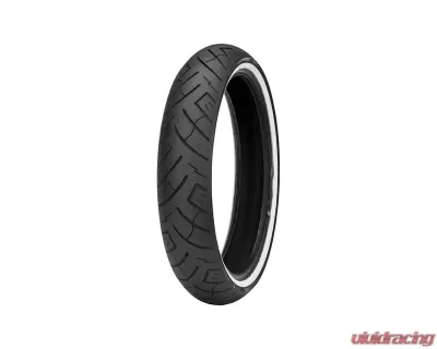 Shinko White Wall SR777 & SR777 H.D. Front Tubeless Tire 120/70-21 H.D. / White Wall - 87-4584