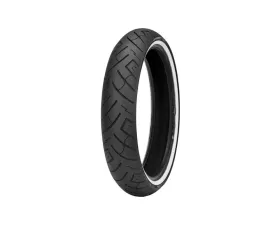 Shinko White Wall SR777 & SR777 H.D. Front Tubeless Tire 130/60B19 H.D. / White Wall