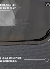 King 4WD Jeep JK Replacement Soft Top Tinted Windows For 07-09 Wrangler JK 2 Door Black Diamond                                     - 14010335 - Image 4