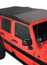 King 4WD Jeep JK Replacement Soft Top Tinted Windows For 07-09 Wrangler JK 4 Door Black Diamond                                     - 14010435 - Image 8