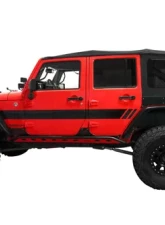 King 4WD Jeep JK Replacement Soft Top Tinted Windows For 07-09 Wrangler JK 4 Door Black Diamond                                     - 14010435 - Image 3