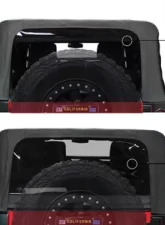 King 4WD Jeep JK Replacement Soft Top Tinted Windows For 07-09 Wrangler JK 4 Door Black Diamond                                     - 14010435 - Image 6