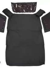 King 4WD Jeep JK Replacement Soft Top Tinted Windows For 07-09 Wrangler JK 4 Door Black Diamond                                     - 14010435 - Image 8