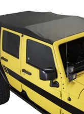 King 4WD Jeep JK Replacement Soft Top Tinted Windows For 10-18 Wrangler JK 4 Door Black Diamond                                     - 14010635 - Image 8