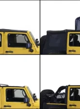 King 4WD Jeep JK Replacement Soft Top Tinted Windows For 10-18 Wrangler JK 4 Door Black Diamond                                     - 14010635 - Image 7