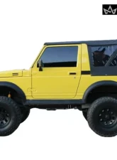 King 4WD Samurai Replacement Soft Top Tinted Windows For 86-94 Suzuki Samurai Black Diamond                                     - 14011035 - Image 2