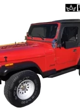 King 4WD Jeep YJ Replacement Soft Top Tinted Windows For 87-95 Wrangler YJ Black Diamond                                     - 14011235 - Image 6