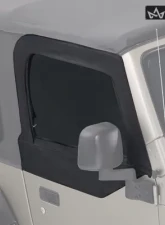 King 4WD Jeep TJ Half Door Uppers Replacement Soft Upper Doors Tinted For 97-06 Wrangler TJ Black Pair                                     - 14019935T - Image 4