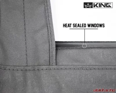 King 4WD Jeep TJ Half Door Uppers Replacement Soft Upper Doors Tinted For 97-06 Wrangler TJ Black Pair - 14019935T