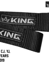 King 4WD Jeep Interior Door Strap Heavy Duty Adjustable All Jeep Years Black                                     - 16010001 - Image 2