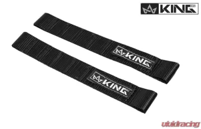 King 4WD Jeep Interior Door Strap Heavy Duty Adjustable All Jeep Years Black - 16010001