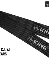 King 4WD Jeep Interior Door Strap Heavy Duty Adjustable All Jeep Years Black                                     - 16010001 - Image 6