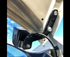 LP Aventure Hood Light Brackets Black Pair Toyota Rav4 2016-2018