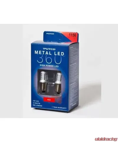 Putco 1156 - Red Metal 360-LED - 341156R-360