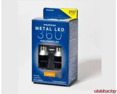 Putco 3157 - Amber Metal 360-LED - 343157A-360