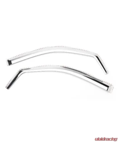 Putco Element Chrome Window Visors Super Cab / Crew Cab- Fronts Only - Tape-On Ford F-150 2009-2014 - 480151