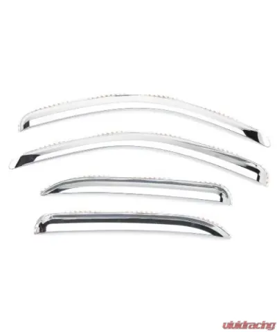 Putco Element Chrome Window Visors Crew Cab (4-Piece) Ford F-250 | F-350 SuperDuty 1999-2016 - 480209