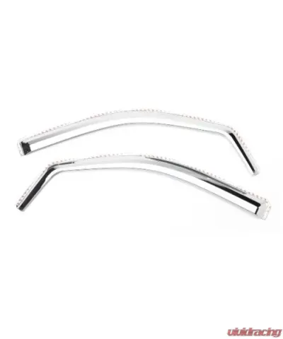 Putco Element Chrome Window Visors (Fronts Only) Excl Standard Cabs GMC Sierra LD 2014-2018 - 480240