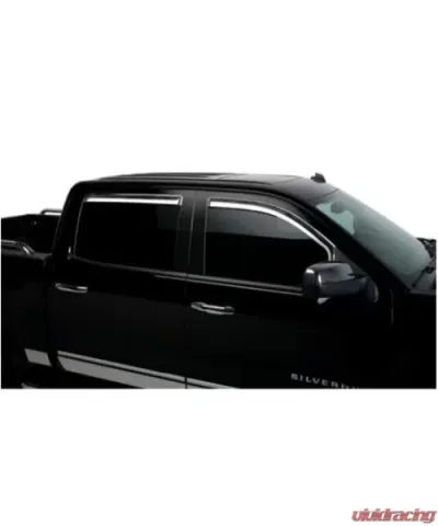 Putco Element Chrome Window Visors 4 Door - Crew Cab Chevrolet Silverado 1500 LD 2014-2018 - 480440