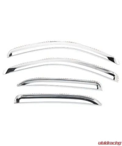 Putco Element Chrome Window Visors 4 Door - Double Cab Chevrolet Silverado 1500 LD 2014-2018 - 480442