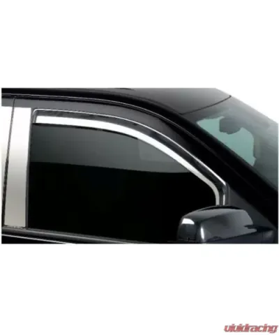 Putco Element Chrome Window Visors Crew Cab (Set of 2) Front Only Nissan Titan 2016-2020 - 480602