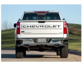 Putco Black Platinum Tailgate Letters - Chevrolet - Stamped Version Chevrolet Silverado 2500 | 3500 HD 2020