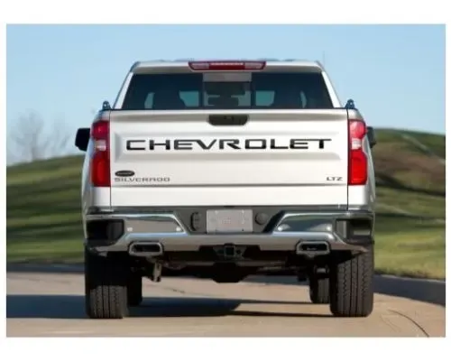 Putco Stainless Steel Tailgate Letters Chevrolet - Stamped Version Chevrolet Letters Chevrolet Silverado 2500 | 3500 HD 2020 - 55551GM