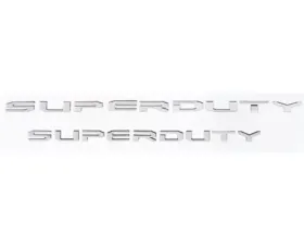 Putco Superduty Letters Stamped/Stainless Steel Tailgate/Rear Ford F-250 | F-350 Super Duty 2017-2019