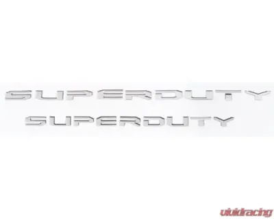 Putco Superduty Letters Stamped/Stainless Steel Tailgate/Rear Ford F-250 | F-350 Super Duty 2017-2019 - 55552FD