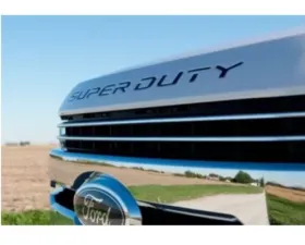 Putco Superduty Letters Stamped/Black Platinum Hood/Front Ford F-250 | F-350 Super Duty 2017-2020