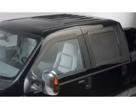 Putco Element Tinted Window Visors Set of 4 Ford SuperDuty Crew Cab 2009-2016