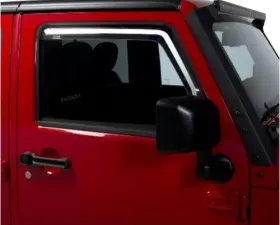 Putco Element Tinted Window Visors Front Only Jeep Wrangler JK 2007-2018