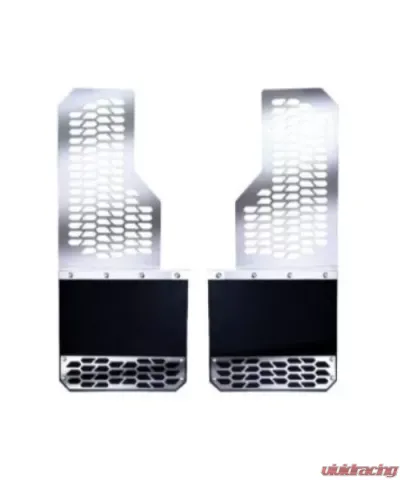 Putco Mud Skins Pair Polished Stainless Steel with Hex Shield (Fits Classic and New body) Ram HD 2010-2020 - 78040