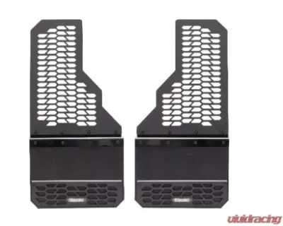 Putco Mud Skins - Brushed SS with Hex Shield Set of 2 (Excl Dually Rear) Ford F-250 | F-350 SuperDuty 2011-2016 - 78150