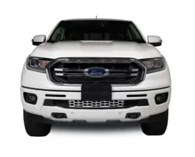 Putco Hex Shield - Polished Stainless Steel Bumper Grille Inserts Ford Ranger without Adaptive Cruise 2019-2020