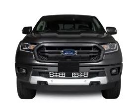Putco Hex Shield - Polished Stainless Steel Bumper Grille Inserts Ford Ranger with Adaptive Cruise 2019-2020