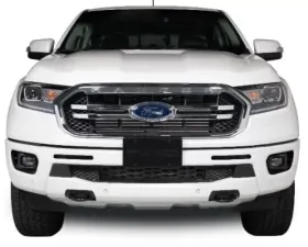 Putco Hex Shield - Black Powder Coated Bumper Grille Inserts without Adaptive Cruise Ford Ranger 2019-2020