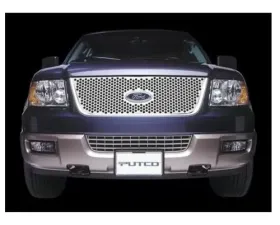 Putco Punch Stainless Steel Grilles (Honeycomb Grille) with Logo Cut-Out Ford F-150 1999-2003