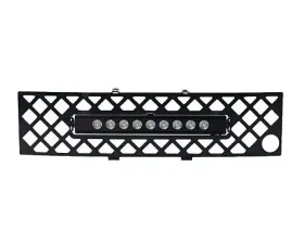 Putco Black Diamond Bumper Grille Insert with 10-Inch Luminix Light Bar EcoBoost SS Ford F-150 2011-2014