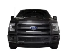 Putco Stainless Steel Black Bar Design Bumper Grille Inserts Ford F-150 2015-2017