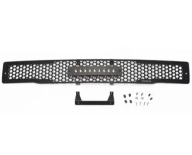 Putco Black Punch Design with 10-Inch Luminix Light bar Bumper Grille Inserts Stainless Steel Ford F-150 2015-2017