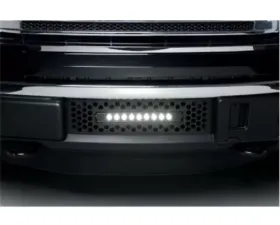 Putco EcoBoost SS Black Punch Bumper Grille Insert with 10-Inch Luminix Light Bar Ford F-150 2011-2014