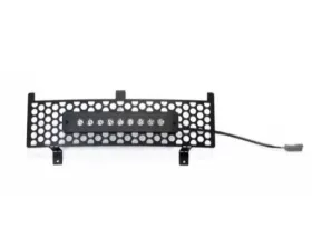 Putco Black Punch Design Bumper Grille Insert with Curved Flush 10-Inch Light Bar Chevrolet Silverado 2500 | 3500 HD 2015-2019