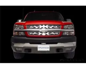Putco Flaming Inferno Stainless Steel Grille without Body Cladding Chevrolet Avalanche 2003-2006