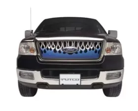 Putco Flaming Inferno Stainless Steel Grilles - Blue (Painted) GMC Yukon / Yukon XL 2007-2014