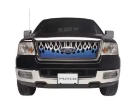 Putco Flaming Inferno Stainless Steel Grilles - Blue (Painted) GMC Sierra HD 2007-2010