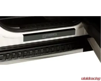 Putco SuperDuty Etching (4-Piece) Black Platinum Door Sills Ford F250 | F350 SuperDuty Crew Cab 1999-2016 - 95128BPFD
