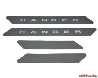 Putco Ranger Etching (4-Piece) Black Platinum Door Sills Ford Ranger SuperCrew 2019-2020 - 95143BPFD